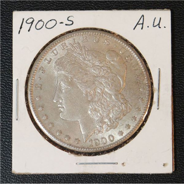 Morgan dollar, 1900-S, AU