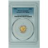 Image 3 : 1851 $1 Type 1 Coronet gold coin, PCGS Genuine Uncirculated. Estimate: $600-700