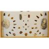 Image 2 : Native American Artifact Frame: 88 pcs., assorted knives, points and scrapers, found at Strickland T
