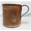 Image 2 : 3 pcs: US Cavalry 4" coffee cup, embossed US; 3" enameled cup; 3 «" enameled lidded container