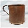 Image 3 : 3 pcs: US Cavalry 4" coffee cup, embossed US; 3" enameled cup; 3 «" enameled lidded container