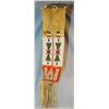 Image 2 : Northern Plains full beaded pipe bag, late 19th Century, beaded and quilled, seed beads, lazy stitch