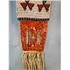 Image 2 : Sioux or Arapaho pipe bag, beaded on both sides, 39" overall length, beaded panels are 8" x 5 ¬", qu