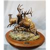 Image 1 : Contway, Jay, bronze sculpture, Badlands Elk, 17" w x 15" d x 17" h, #46/50. Comes with certificate 