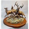 Image 2 : Contway, Jay, bronze sculpture, Badlands Elk, 17" w x 15" d x 17" h, #46/50. Comes with certificate 