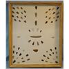 Image 1 : Native American Artifact Frame: 70 pcs., knives, scrapers and points, from Ferguson Trap, Smith Rive