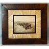 Image 2 : Huffman, L. A., collotype, Buffalo Family, 8" x 10", framed