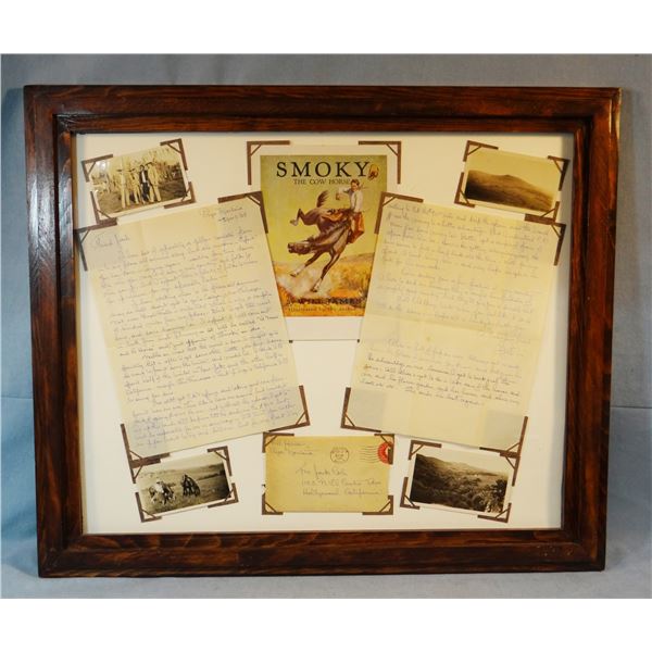 James, Will (1892-1942), original 2 page letter, signed "Bill", envelope has Will's return address a