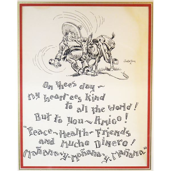 DeYong, Joe, (1894-1975), oil on canvas, Eldorado, 9" x 13", moisture damage on mat, framed