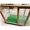 Image 6 : Glass front & top display case w/sliding doors, 2 shelves, 36" h x 72" w x 25" d