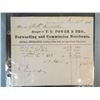 Image 1 : 1874 TC Power Co. document, Fort Benton, Montana Territory