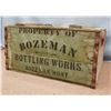 Image 1 : Bozeman Bottling Works wooden crate, 10" h x 20" d x 21" w