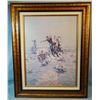 Image 2 : Russell, C.M., print on canvas, Roping A Steer, 1904, 21" X 26", framed