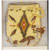 Image 1 : Native American Artifact Case: Beaded pouch, found in Great Falls Mint Saloon demo in 1963, 4" x 5"