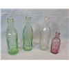 Image 1 : (4) vintage pop bottles, (1) embossed Judith Bottling Works, Lewistown, MT