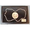 Image 1 : Indian Artifact Case: Rare cut-away shell gorget w/ shell bead necklance, Dallas Culture, ca. 1300 A