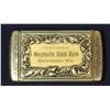 Image 2 : Fancy advertising match safe, Merchants State Bank - Rhinelander, Wis., patent Jan 12, 1904