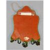 Image 2 : Mohawk beaded picture frame, 9" x 7", ca. 1910, red chintz lined, loop fringe w/twisted pony bead ha