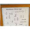 Image 2 : Montana stone age points display chart, Points From The Past, framed, 21" x 27"