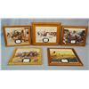 Image 1 : Russell, C.M., (5) prints, asstd. sizes, 8" x 10" and 10" x 12", framed individually