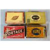 Image 1 : (4) tobacco tins, Say So, Portage and Humo, assorted sizes