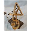 Image 4 : 3 pcs: branding iron 4 hanging G, 7"; Star tobacco cutter; bundle of vintage barbed wire, 20" pcs.