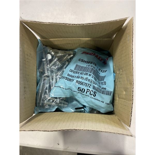 BOX OF NEW PRO FASTNERS 16X2-1/2 - 50PCS PER BAG, 400PCS TOTAL