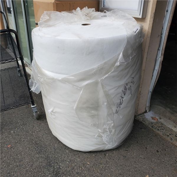 4 LARGE ROLLS OF FOAM PACKING MATERIAL / HEAT INSULATION - APPROC 34" DIAMETERS X 10"