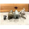 Image 3 : LOT OF STONE ANIMAL FIGURES