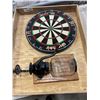 Image 1 : WINMAU CORK DART BOARD AND VINTAGE COFFEE GRINDER