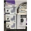 Image 1 : 6 WASSERSTEIN AC OUTLET MOUNTS - 3 FOR GOOGLE NEST MINI AND 3 FOR ECHO DOT - TOTAL RETAIL $132