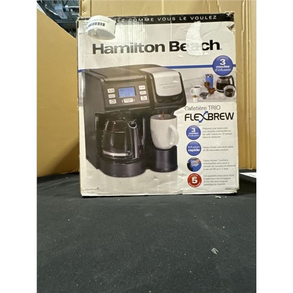 HAMILTON BECH FLEXBREW TRIO COFFEE 12-CUP - TESTED WORKING, RETAIL $149