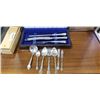 Image 1 : BIRKS SILVER CARVING SET AND 1881 RODGERS SILVERWARE