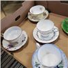 Image 2 : 7 ANTIQUE CUPS AND SAUCERS - ROYAL GRAFTON, SUTHERLAND, ROYAL ALBERT, TRIMONT, MINTON, AYNLSEY, ROYA