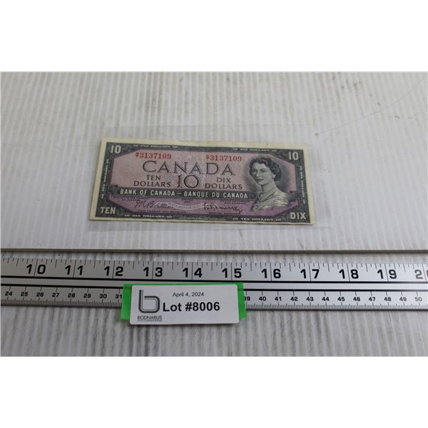 1954 Canadian $10 Bill