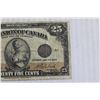 Image 3 : Dominion of Canada 1923 Shinplaster - 25 cent Bill