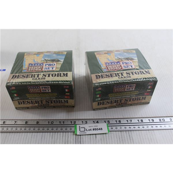 (2) Desert Storm Pro Set Card Packs - Sealed