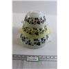 Image 1 : (3) Pyrex Nesting Gooseberry Cinderella Bowls #441, 442, 443