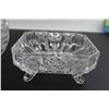 Image 4 : (2) Lead Crystal Footed Candy Dishes