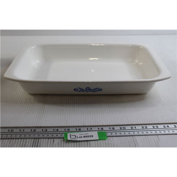 Corningware Blue Cornflower Roasting Pan P-76 - 17 1/2" x 11" x 2 3/4"