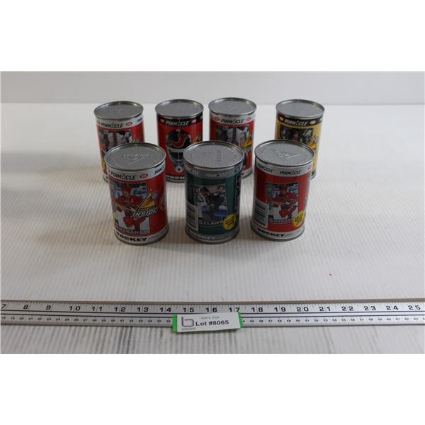 (7) Pinnacle NHL Hockey Tins