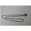 Image 6 : Gold tone With Black Onyx Beads and Pendant Necklace - 22"