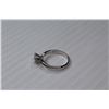 Image 4 : Sterling Silver GRA Certified Moissanite (1c) Ring - Size 7