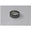 Image 3 : Stainless Steel Chain Link Detail Ring - Size 8