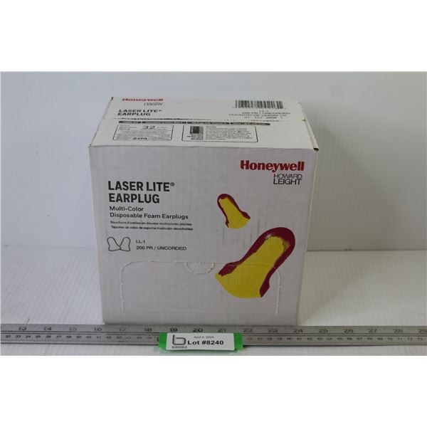 Box of Honeywell LaserLight Ear Plugs - 200 Pair