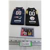 Image 1 : Shaquille O'Neal Rookie, (2) NFL Beer Holders - Patriots, Steelers