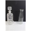 Image 5 : (10) Glass Bottles, (2) Decanters, Mason Jar