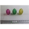 Image 1 : (3) Easter Glass Egg Decorations