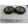 Image 1 : Pair Solid Rubber Wheels