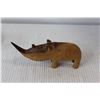 Image 6 : (3) Wooden Animal Ornaments